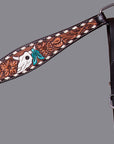 BAR H EQUINE Western Horse Genuine Leather Tack Set Dark Brown
