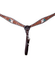 BAR H EQUINE Western Horse Genuine Leather Tack Set Dark Brown