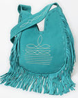 American Darling Hobo Suede Genuine Leather Women Bag Western Handbag Purse