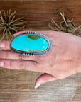 Big Adjustable Sonoran Gold Ring – Native Made by Gilbert Platero