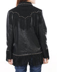 American Darling ADJKT048 Genuine Suede leather Women shirt jacket dress ladies girl