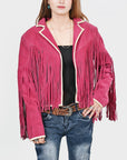 American Darling Genuine Suede leather With Fringes Women Blazer jacket ladies Girl