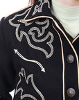 American Darling ADJKT064 Genuine Suede leather Women shirt jacket dress ladies girl