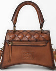 American Darling Western Cross Body Genuine Leather Handbag Purse Wallet Bag For Women Girls Brown
