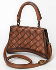 American Darling Western Cross Body Genuine Leather Handbag Purse Wallet Bag For Women Girls Brown