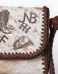 American Darling Crossbody Hair-On Genuine Leather Women Bag Western Handbag Purse