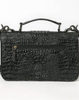 American Darling Crossbody Crocodile embossed Genuine Leather women bag western handbag purse