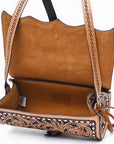 American Darling Organiser Bag Beautifully Hand Tooled Leather women