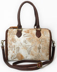 American Darling Duffel Bag Beautifully Hair on Genuine Leather women bag