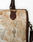 American Darling Duffel Bag Beautifully Hair on Genuine Leather women bag