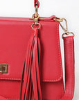Never Mind Crossbody Fringes Genuine Leather Women Bag Western Handbag Purse