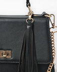 Never Mind Crossbody Fringes Genuine Leather Women Bag Western Handbag Purse
