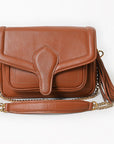 Never Mind Crossbody Genuine Leather Women Bag Western Handbag Purse