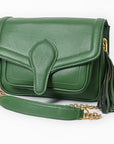 Never Mind Crossbody Genuine Leather Women Bag Western Handbag Purse