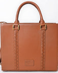 Never Mind Briefcase Genuine Leather Women Bag Western Handbag Purse
