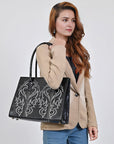 American Darling Tote Bag Beautifully Embosed Leather women