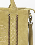 American Darling Tote Genuine Suede Leather women bag western handbag