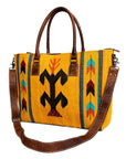 American Darling Tote Saddle Blanket Genuine Leather women bag western handbag purse