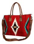 American Darling Tote Saddle Blanket Genuine Leather women bag western handbag purse