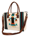 American Darling Tote Saddle Blanket Genuine Leather women bag western handbag purse