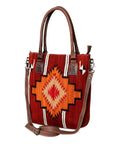 American Darling Tote Saddle Blanket Genuine Leather women bag western handbag purse
