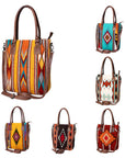 American Darling Tote Saddle Blanket Genuine Leather women bag western handbag purse