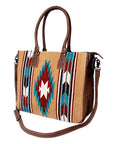 American Darling Tote Saddle Blanket Genuine Leather women bag western handbag purse