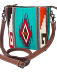 American Darling ADBG1006A Large Crossbody Saddle Blanket Genuine Leather women bag western handbag purse