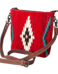 American Darling ADBG1006A Large Crossbody Saddle Blanket Genuine Leather women bag western handbag purse