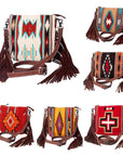 American Darling Cross Body Saddle Blanket Genuine Leather women bag western handbag purse