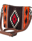 American Darling ADBG1009A Cross Body Saddle Blanket Genuine Leather women bag western handbag purse