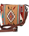 American Darling ADBG1009A Cross Body Saddle Blanket Genuine Leather women bag western handbag purse