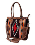 American Darling Tote Saddle Blanket Genuine Leather women bag western handbag purse