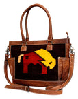 American Darling Tote Saddle Blanket Genuine Leather women bag western handbag purse