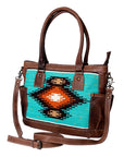 American Darling Tote Saddle Blanket Genuine Leather women bag western handbag purse