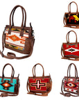 American Darling Tote Saddle Blanket Genuine Leather women bag western handbag purse