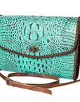 ADBG1023A American Darling Coin Purse Crocodile embossed Genuine Leather women bag western handbag purse