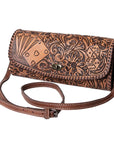 American Darling Wallet Hand Tooled Genuine Leather women bag western handbag purse