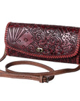 American Darling Wallet Hand Tooled Genuine Leather women bag western handbag purse