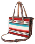 American Darling ADBG1033A Tote Saddle Blanket Genuine Leather women bag western handbag purse