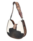 American Darling Hobo Hand Tooled Hair-On Genuine Leather women bag western handbag purse