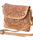 American Darling Small Crossbody Hand Tooled Genuine Leather women bag western handbag purse