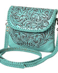 American Darling Small Crossbody Hand Tooled Genuine Leather women bag western handbag purse