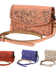 American Darling Wallet Hand Tooled Genuine Leather women bag western handbag purse