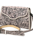 American Darling ADBG1137A Clutch Hand Tooled Genuine Leather women bag western handbag purse