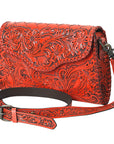 American Darling ADBG1137A Clutch Hand Tooled Genuine Leather women bag western handbag purse