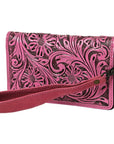American Darling Clutch Hand Tooled Genuine Leather women bag western handbag purse