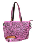American Darling Tote Hand Tooled Genuine Leather women bag western handbag purse