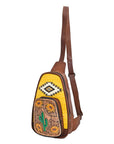American Darling Sling Hand Tooled Saddle Blanket Genuine Leather women bag western handbag purse