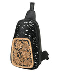 American Darling Sling Hand Tooled Saddle Blanket Genuine Leather women bag western handbag purse